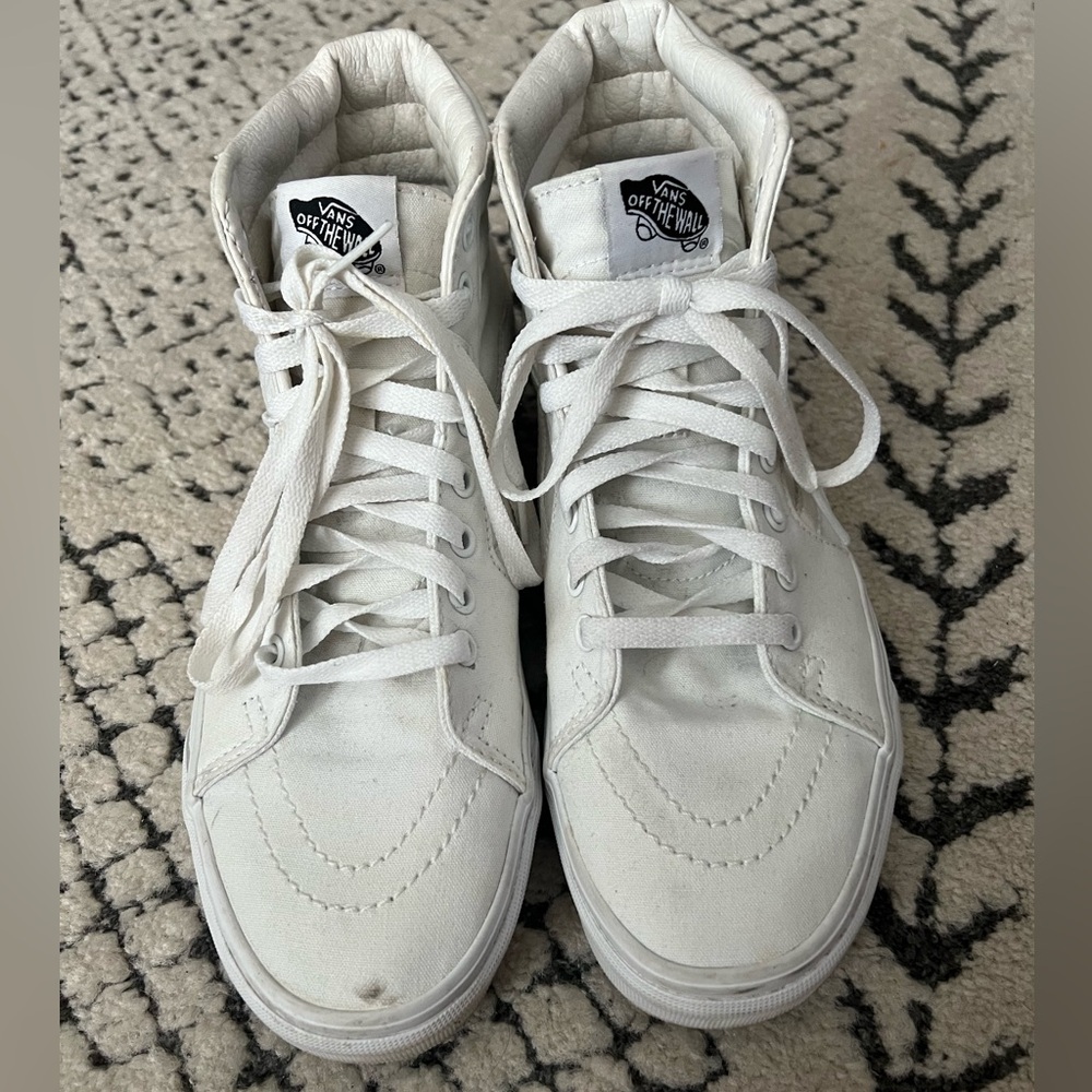 White High Top Vans